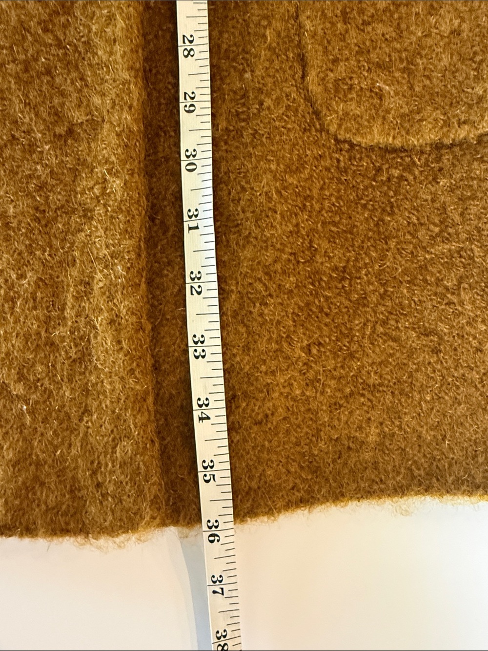 Zara Collarless Mohair Teddy Coat Size Small - Picture 11 of 12
